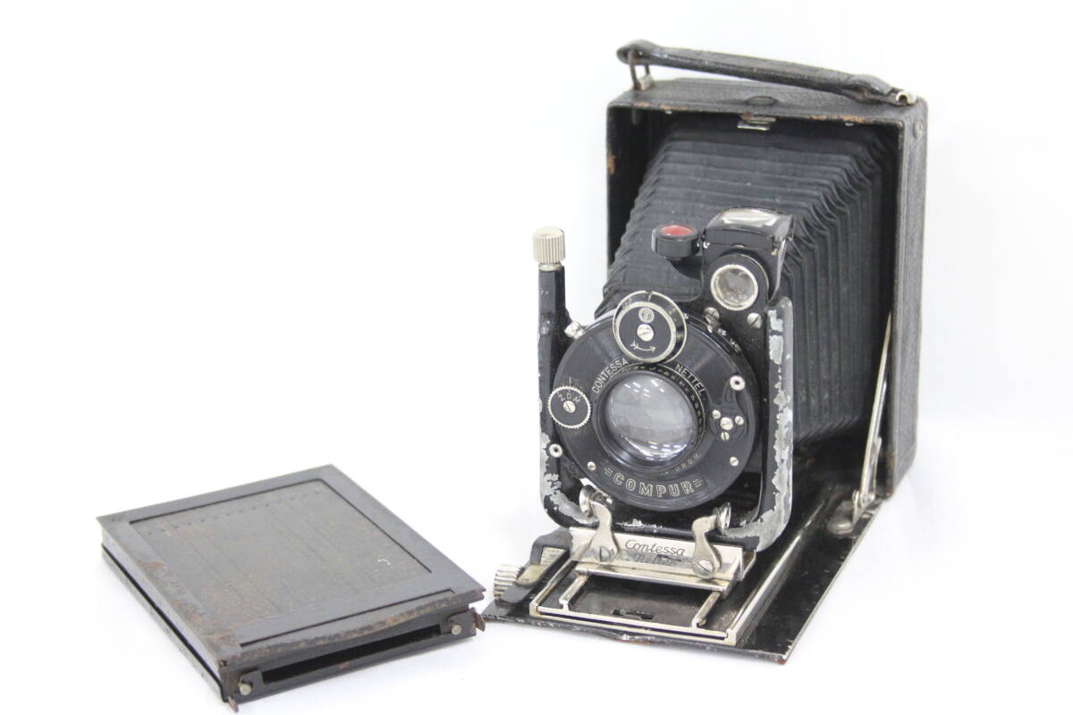 【訳あり品】 Contessa nettel Carl Zeiss Jena Tessar 12cm F4.5 蛇腹カメラ M300
