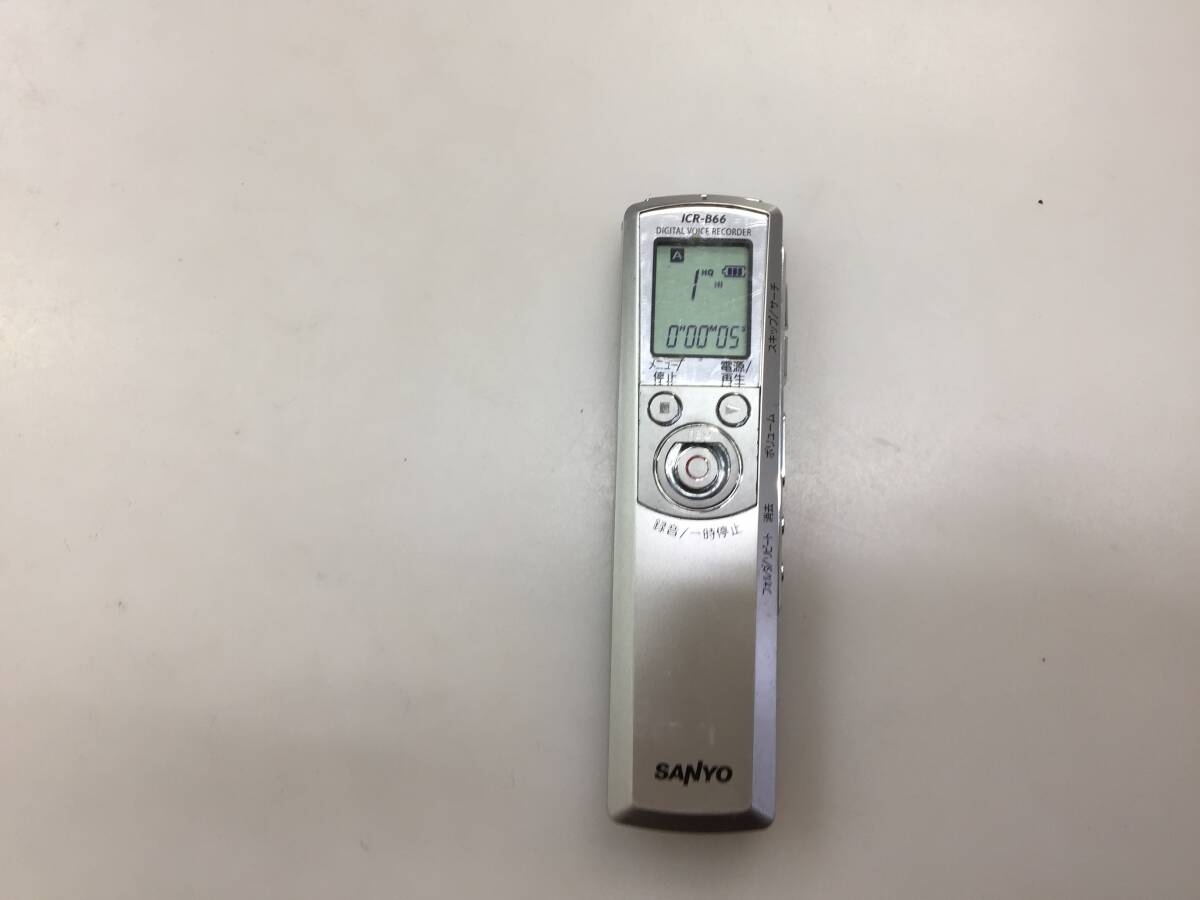 SANYO　　デジタルICレコーダー.ICR-B66.　本体のみ　中古品4897