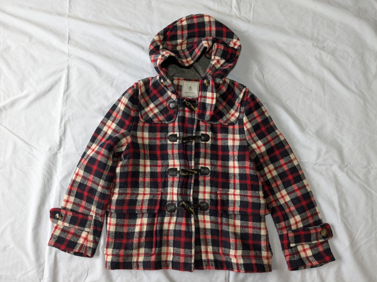 ROPE Picnic ロペピクニック チェック ダッフルコート アウター コート サイズ38(S-M)