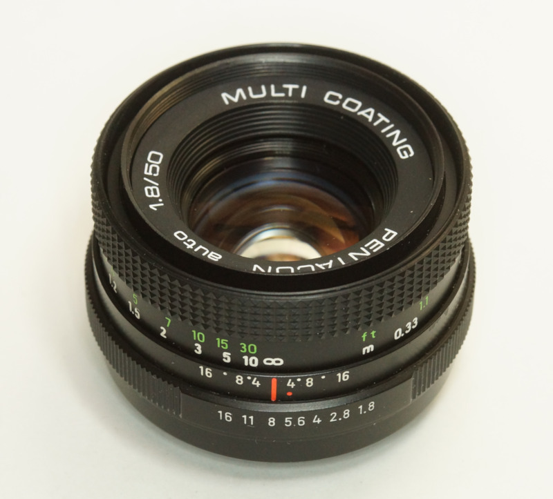 ドイツ製 PENTACON auto 1.8/50 MULTI COATING M42 268NA-339 ブラック 後期型 A/M切替レバー 