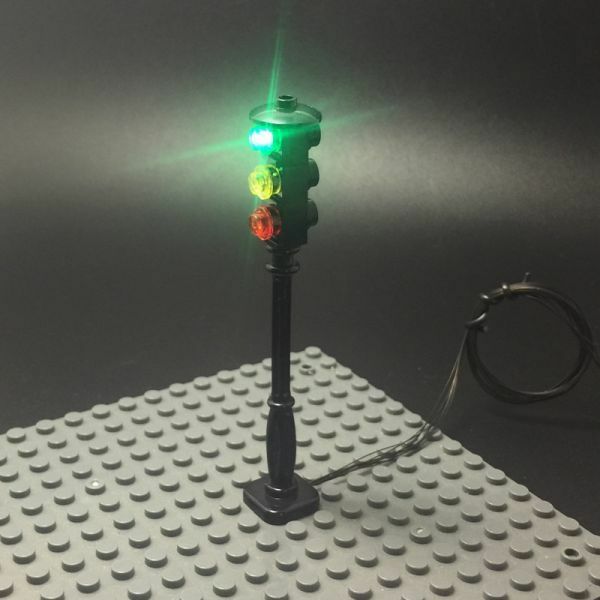 MOC LEGO レゴ 互換 信号機 （順番に点灯します） 交差点 Traffic Light LED ライト DL117