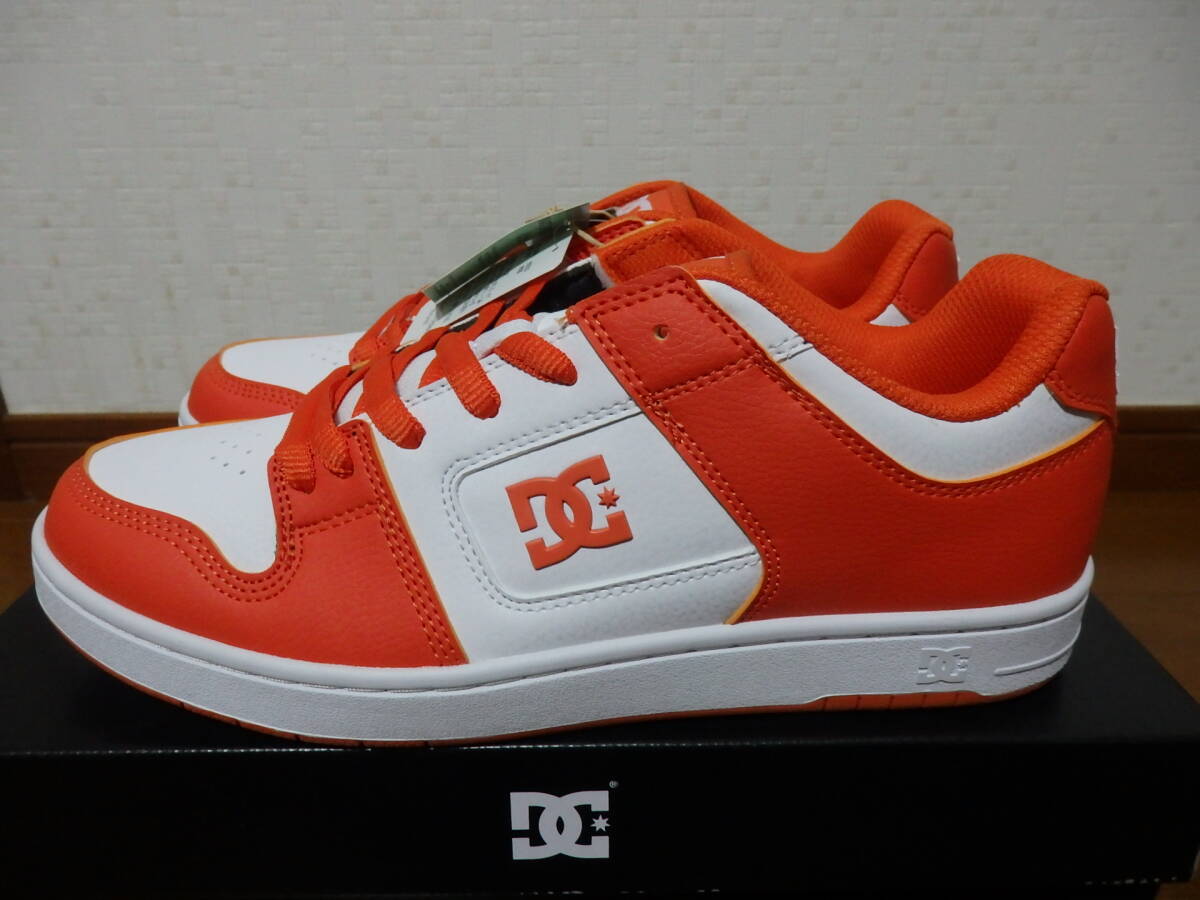 即決☆レア！限定！♪新品未使用 DC SHOES ＤＣシューズ スニーカー マンテカ ４ MANTECA 4 SN 27.0cm ホワイト オレンジ