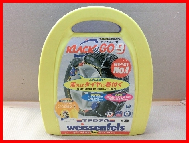 ●weissenfels バイセンフェルス TERZO 自動車用品 滑り止め タイヤチェーン KLACK & GO 9 VK8　H3689