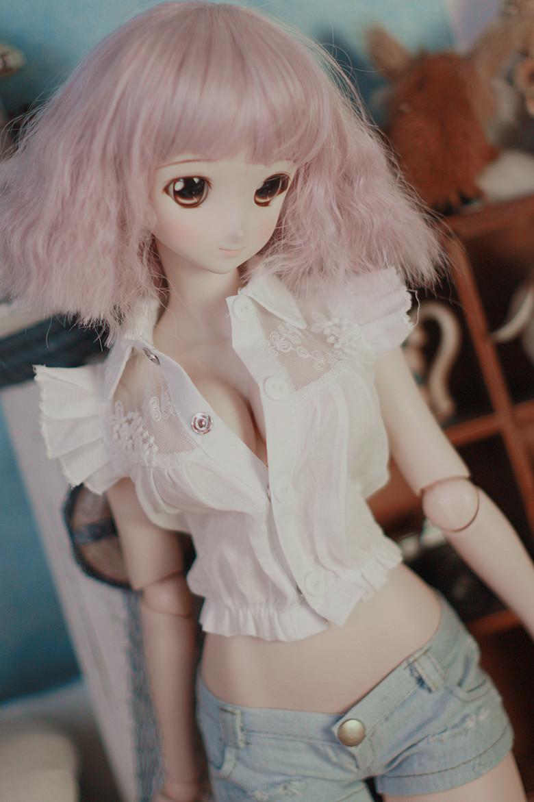 SD.DD.DDDY.MDDブラウス トップス シャツお洋服 ショートパンツ、デニムパンツ、ワイシャツセットドール服 ドルフィードリーム服 17yx005