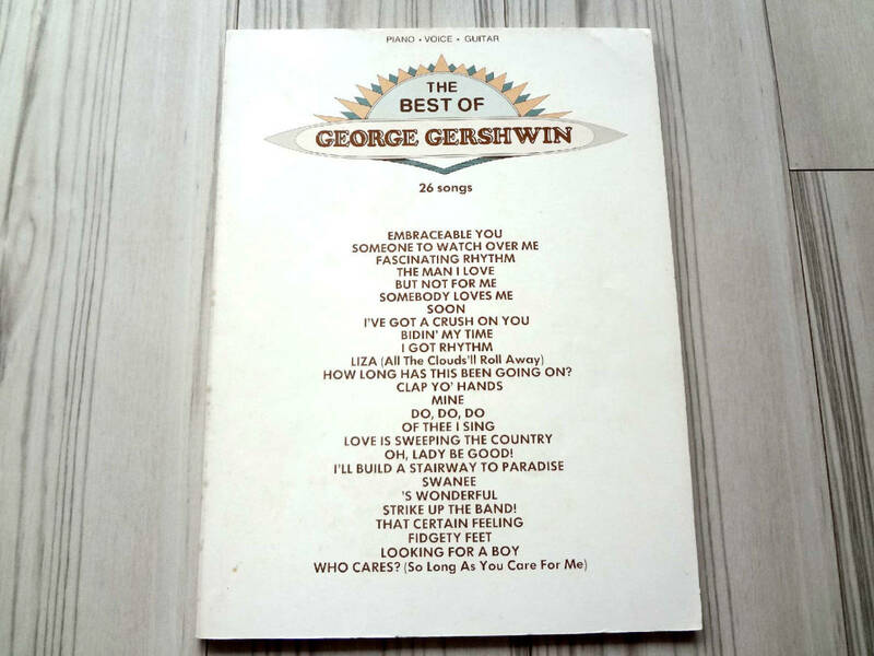 ピアノ・ヴォーカル・ギター THE BEST OF GEORGE GERSHWIN ジョージ・ガーシュウィン ベスト