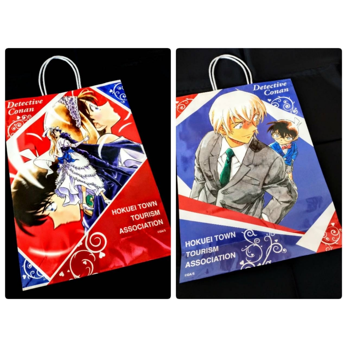 ※配布終了 非売品 鳥取限定【名探偵コナン】 数量限定　コナン駅　ショッパー　ショップ袋　ショッピングバッグ 工藤新一　毛利蘭　安室透