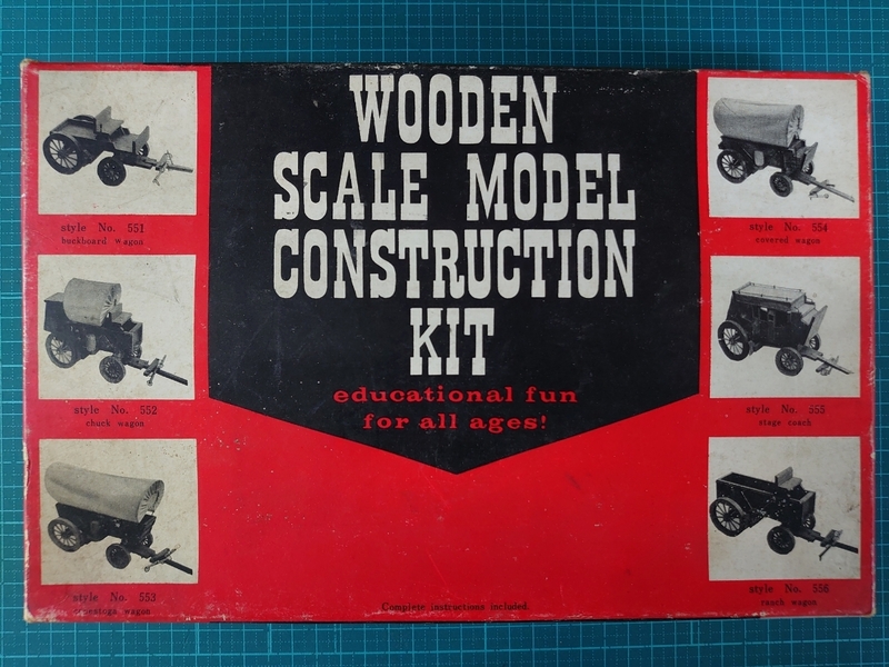 ★WOODEN SCALE MODEL CONSTRUCTION KIT chuck wagon★