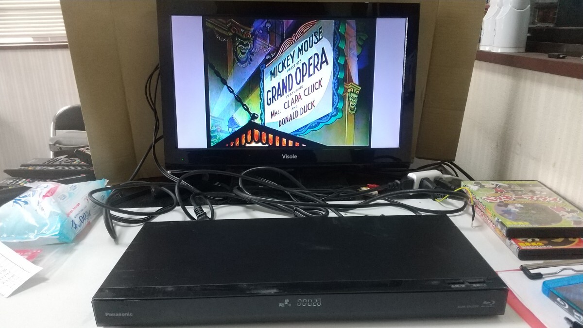 K1176 Panasonic DIGA DMR-BRS530 2017年製 Blu-ray&DVD再生確認OK 初期化済 ブルーレイレコーダー/パナソニック/ディーガ 動作品 現状品