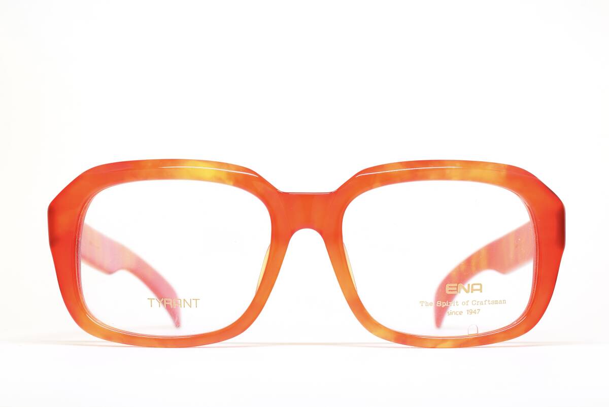 デッドストック ENA New Carib TYRANT 58-22 べっ甲ロイド 芯無し セルロイド メガネ サングラス フレーム 恵那眼鏡 ヴィンテージ