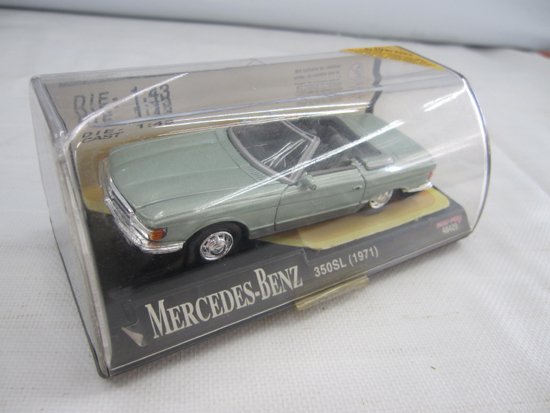 MERCEDES-BENZ/メルセデスベンツ 350SL 1971 ミニカー DIE-CAST 1:43 レターパック 定形外郵便350円対応 ダイキャスト モデルカー 札幌