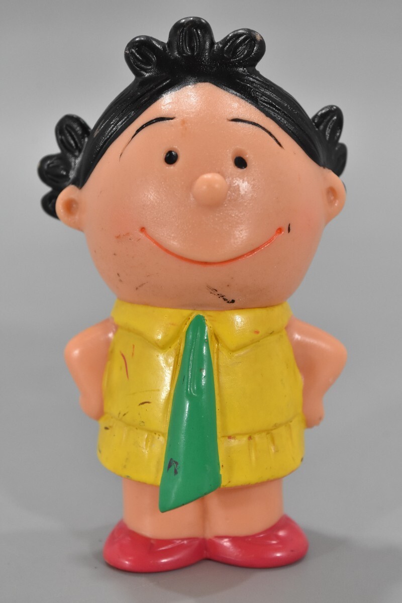 当時物 初期型 サザエさん ソフビ 貯金箱 高さ10cm 1960年代 手塗り 長谷川町子 キャラクター マスコット 昭和レトロ RI-624G