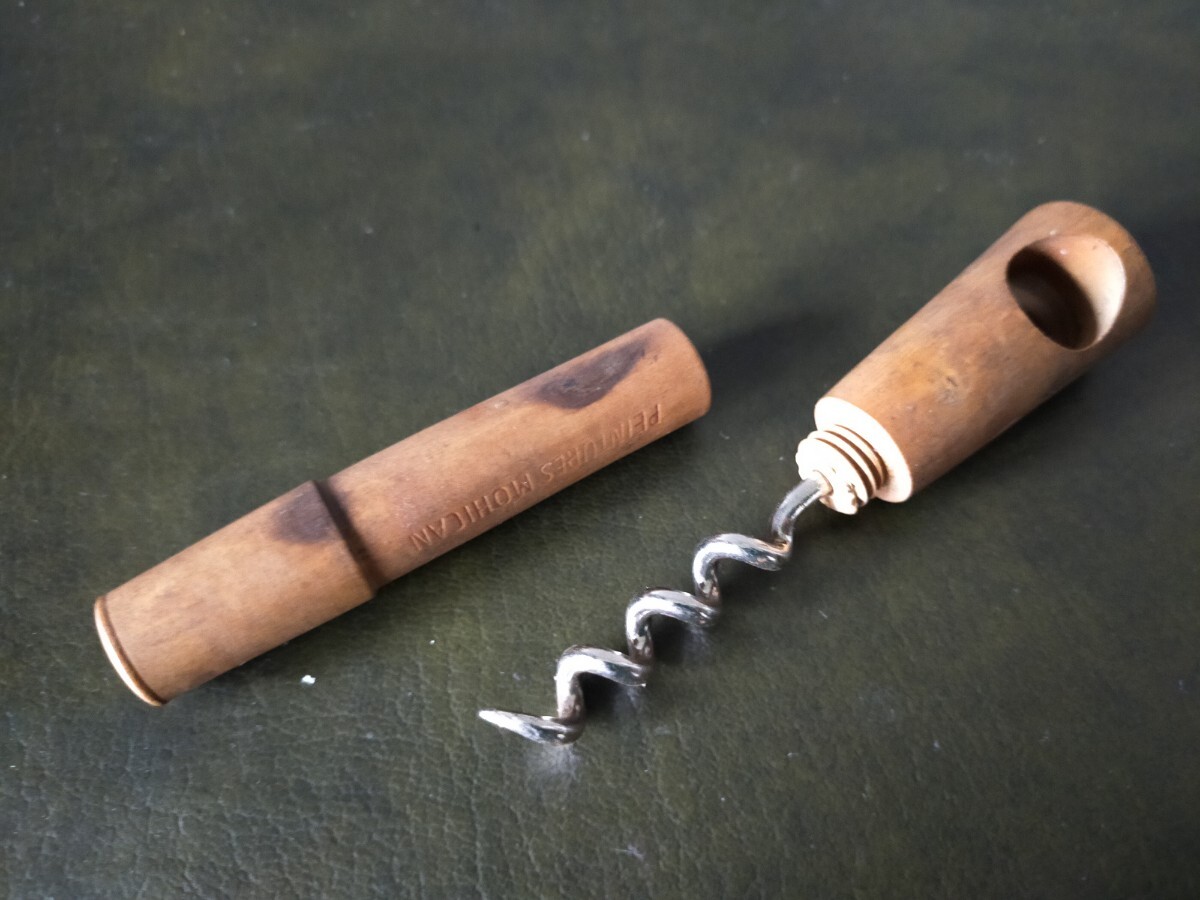 ★アンティーク品★ワインオープナー 木製 コルク抜き フランス 難あり
