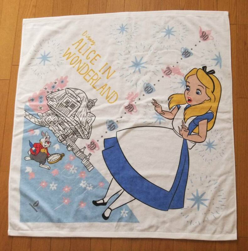 ★新品　不思議の国のアリス　タオル地おくるみ　身長がわかる　アフタヌーンティー　Afternoon Tea　ALICE　DISNEY　日本製