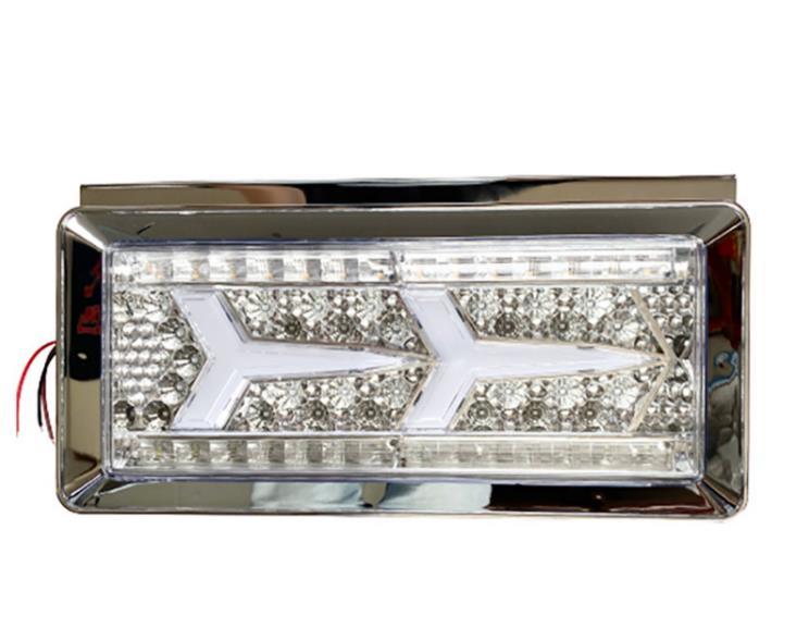 NEW 2連テールライト テールランプ トラックテールライト LEDコンビネーション LEDテールランプ シーケンシャル 左右セット 390x200