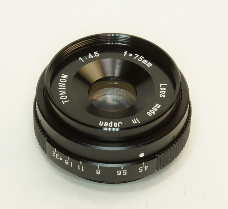 Tomioka TOMINON 1:4.5 f=75mm 1A-NS01 Polarpoid MP-4 富岡光学 大判 M40 triplet 