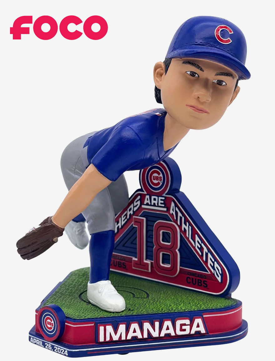 【送料無料】　Foco 今永昇太 Chicago Cubs グラブフリップ パットアウト ボブルヘッド 野球 フィギュア送料無料 fogloveflip