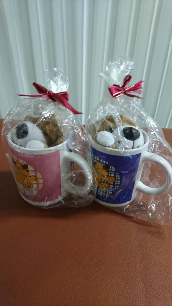 マグカップ　2個セット ぬいぐるみ付