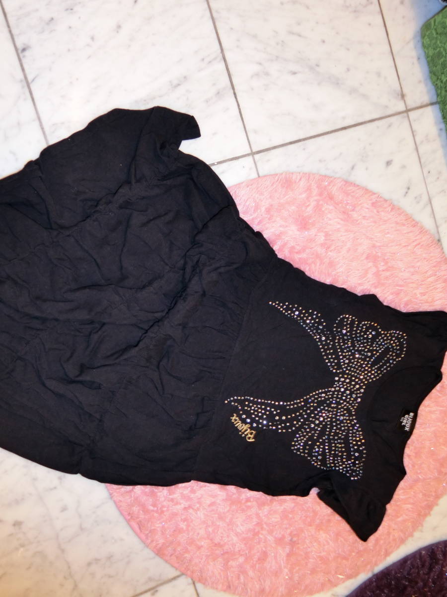 ビジューガール　BIJOUX GIRL　マキシ ワンピース　黒 150cm 子供服