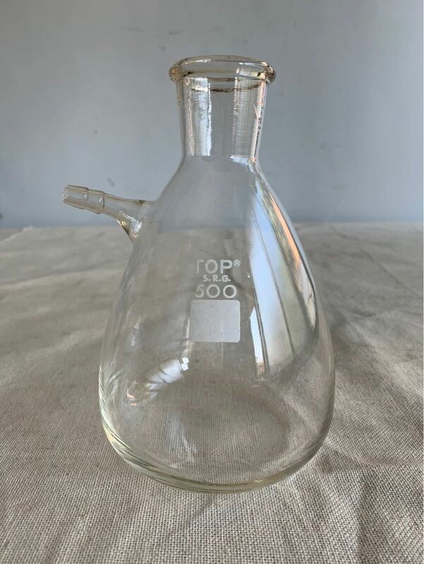 変わった形のガラス瓶ビン 吹き硝子ゆらゆら気泡フラワーベース花瓶花器古道具アンティークビンテージコレクションインテリアディスプレイ