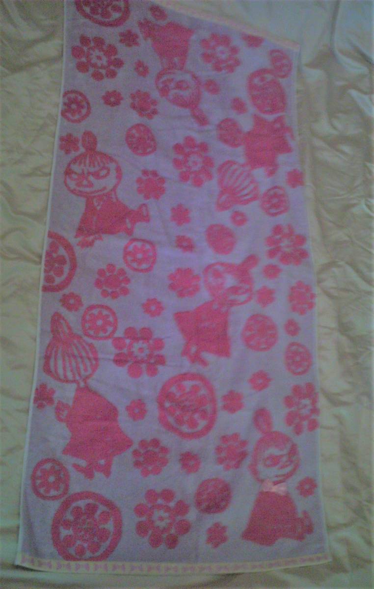 ★難あり★ムーミン　リトルミイ　バスタオル　ピンク　リボン付き　新品★★★