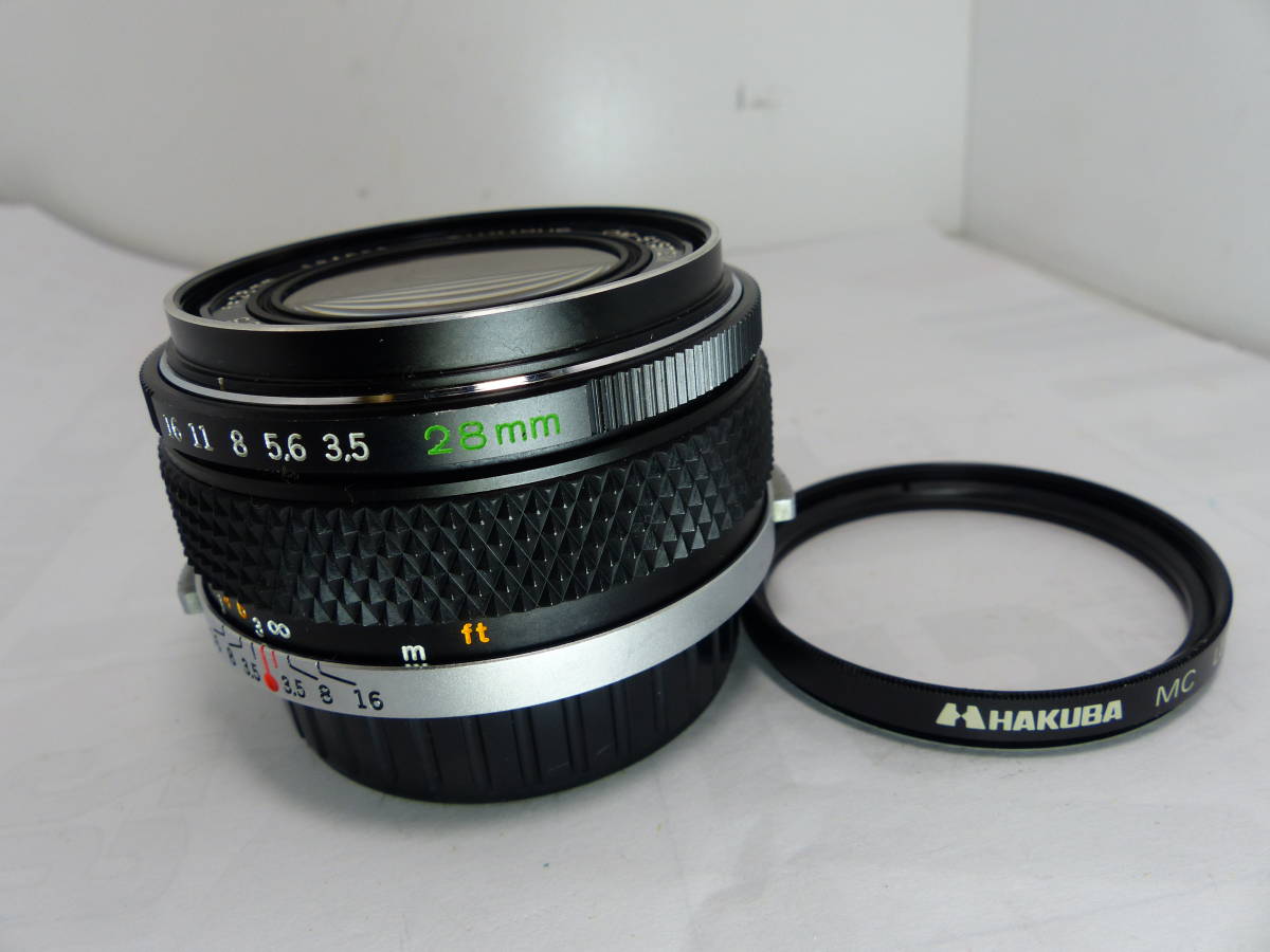 オリンパス　OM　広角28㎜F3.5　良品
