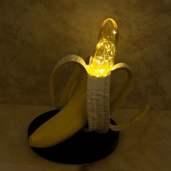 LED ランタン バナナ 卓上 照明 インテリア 雑貨 果物 置物 オブジェ おしゃれ 照明器具