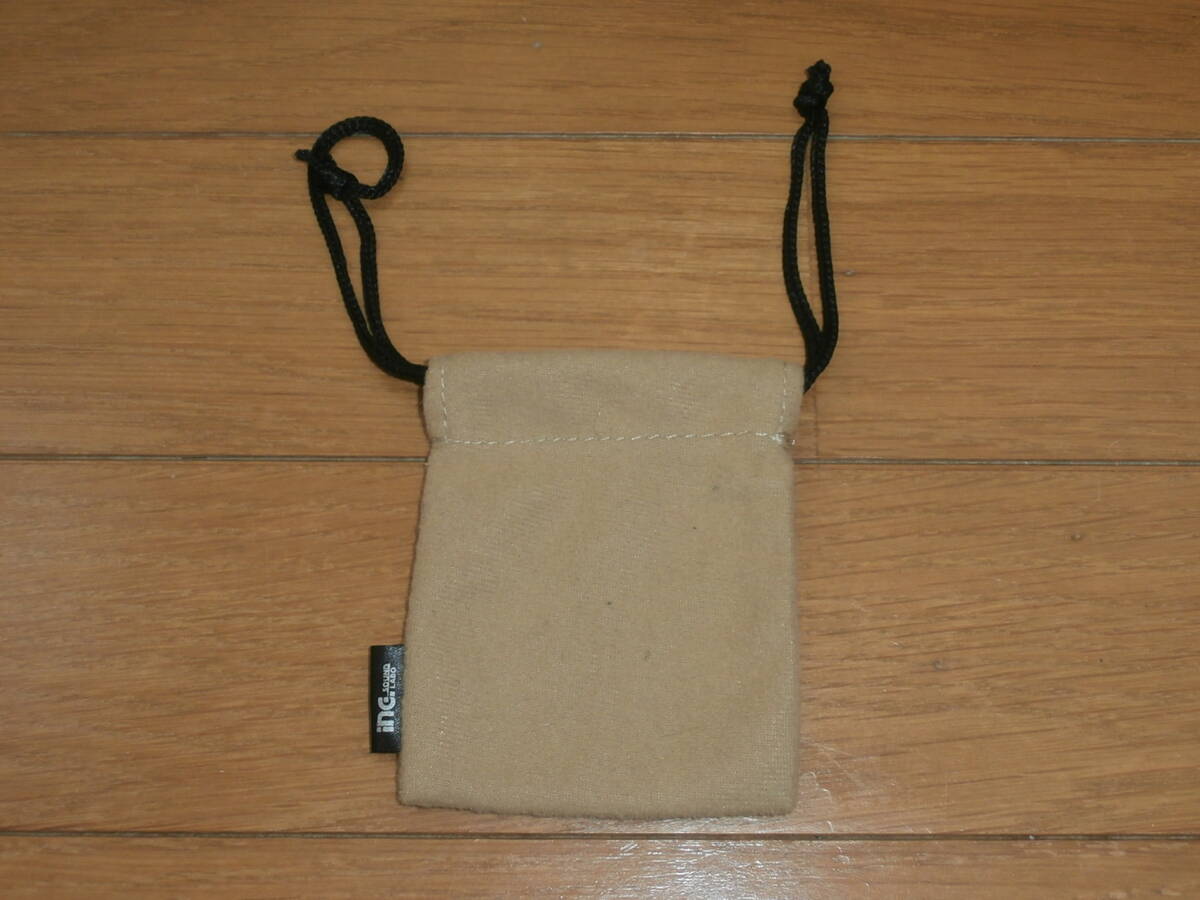 小物ソフトケース カーキ色 ★並品★ 7.5cm x 9.2cm