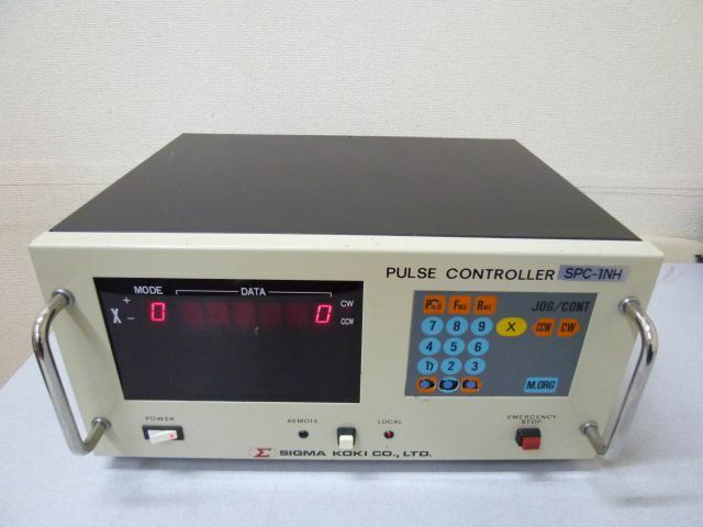 中古品 シグマ光機 パルスコントローラ SPC-1NH X軸(1軸のみ) 本体＋電源ケーブルのみ PULSE CONTROLLER SIGMA KOKI
