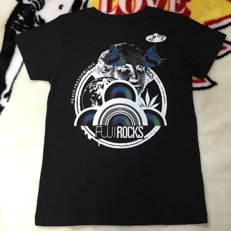 オゾンロックス×フジロックコラボプリント Tシャツ ポケットロゴ刺繍 オフィシャル ライブTシャツ バンドT ロックT