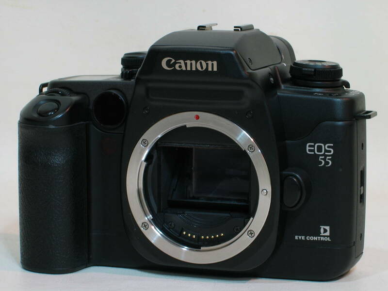 #即決！　Canon　EOS 55　ブラック　ミラーモルト新品張替済　#4365866