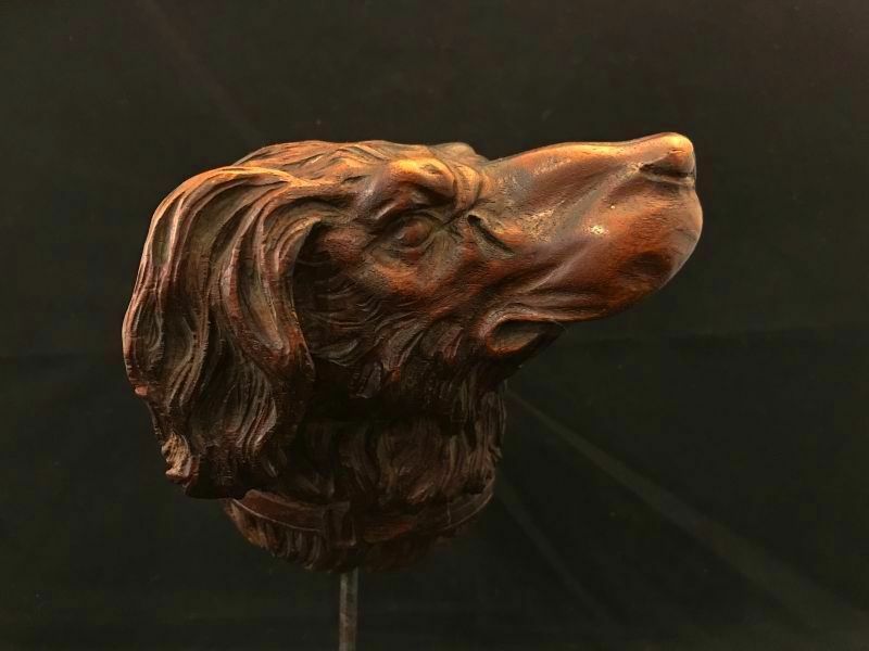 木彫 猟犬 フランス アンティーク 19世紀 犬 オブジェ アンリ2世様式 ルネサンススタイル ハンティング　