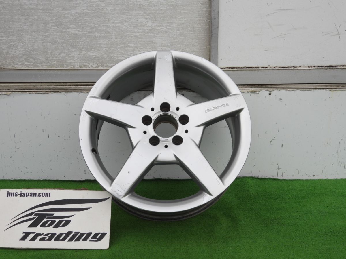 L4473vc ベンツ純正 SLK R171フロント用 AMG 18インチ モノブロック アルミホイール 1本 A1714011602 7.5Jx18ET37