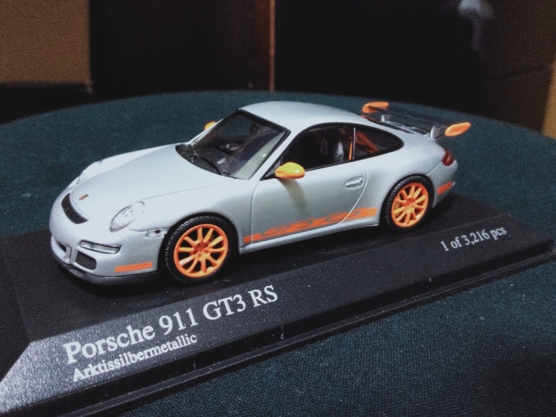 1/43 PMA ミニチャンプス Porsche ポルシェ911 GT3 RS 2006 SILVER