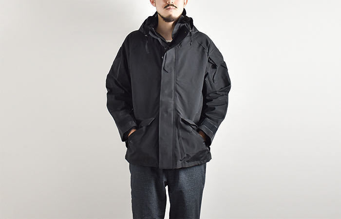 希少Mサイズ スウェーデン軍 ECWCS ミリタリー ジャケット アウトドア マウンテンパーカー GORETEX ARMY PARKA SWEDISH ブラック M47