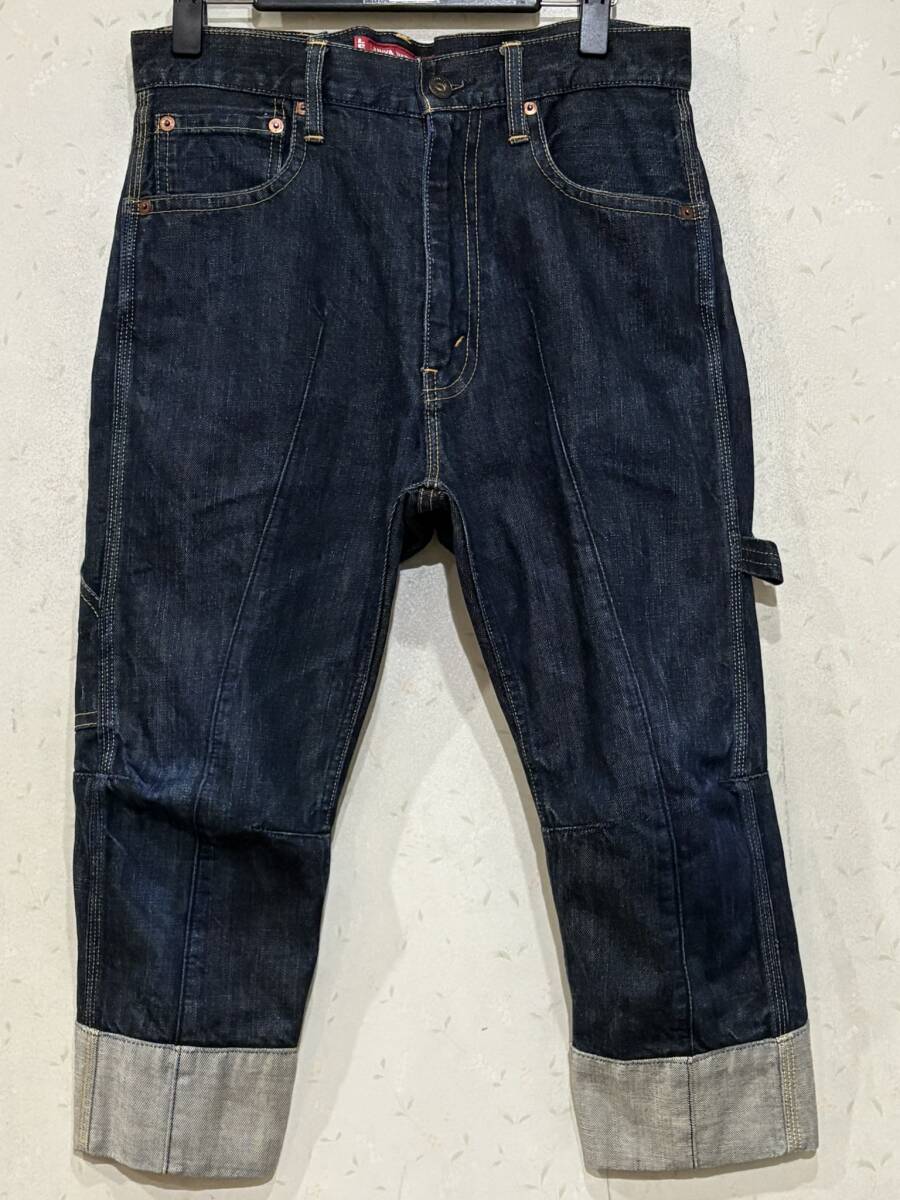 ※JUNYA WATANABE MAN COMME des GARCONS Levi's ジュンヤワタナベコムデギャルソンリーバイス WF-P903 再構築デニム日本製 XS BJBD.AB