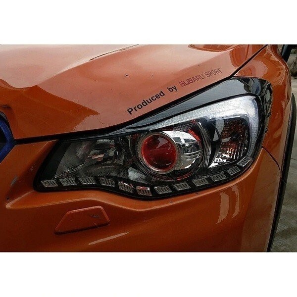 スバルXV インプレッサスポーツ GP アイライン カバー STI カーボン柄 ヘッドライト