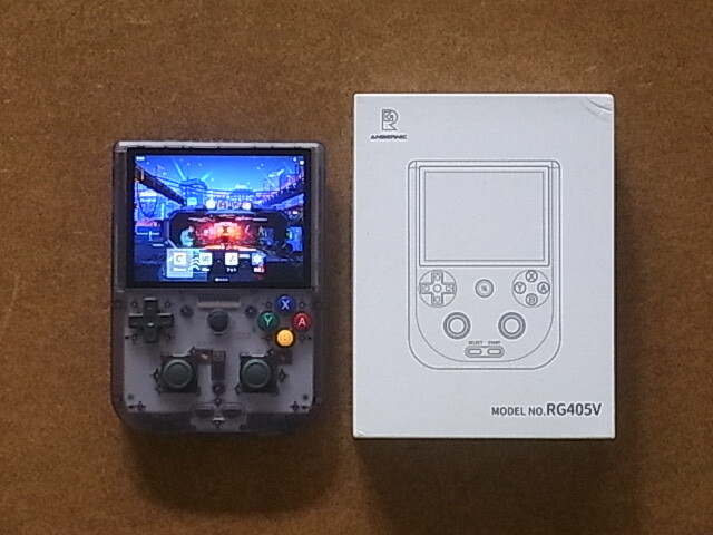 ANBERNIC RG405V レトロゲームコンソール 4:3/4インチタッチパネル/T618/4GB/128GBチップ 送料410円 ほぼ未使用