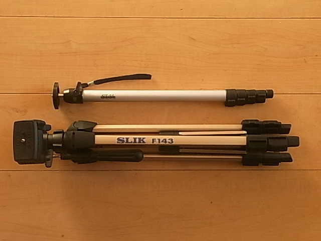 使用少　SILK F143とKenko ST-55　軽量　三脚と一脚セット　送料630円～ 中古良品