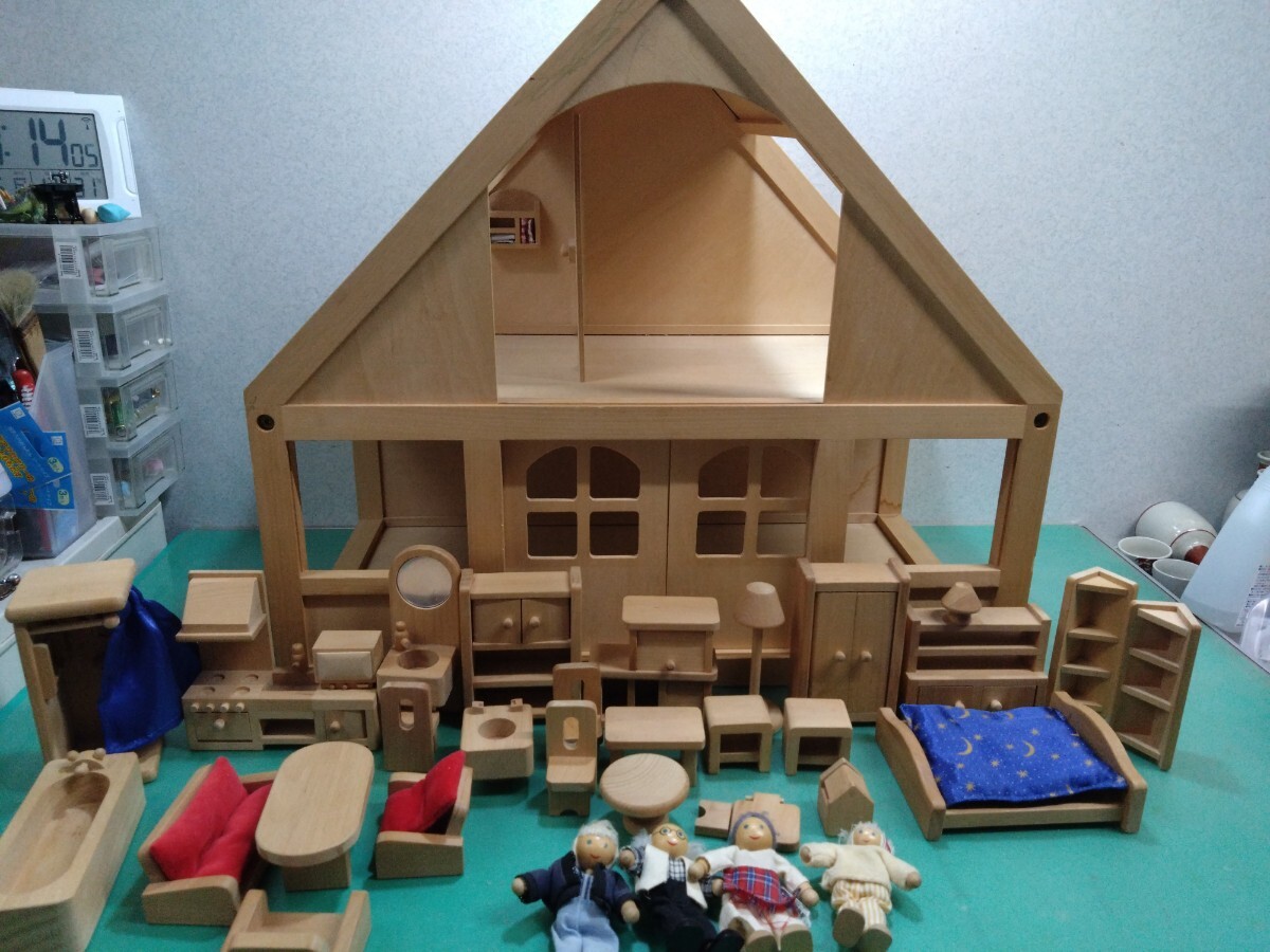 ● BorneLund ボーネルンド マイ ドールハウス 木製 ウッド 家具 人形 キッチン レンジ ダイニング 他 大量 まとめて 廃盤 希少 現状品 ③
