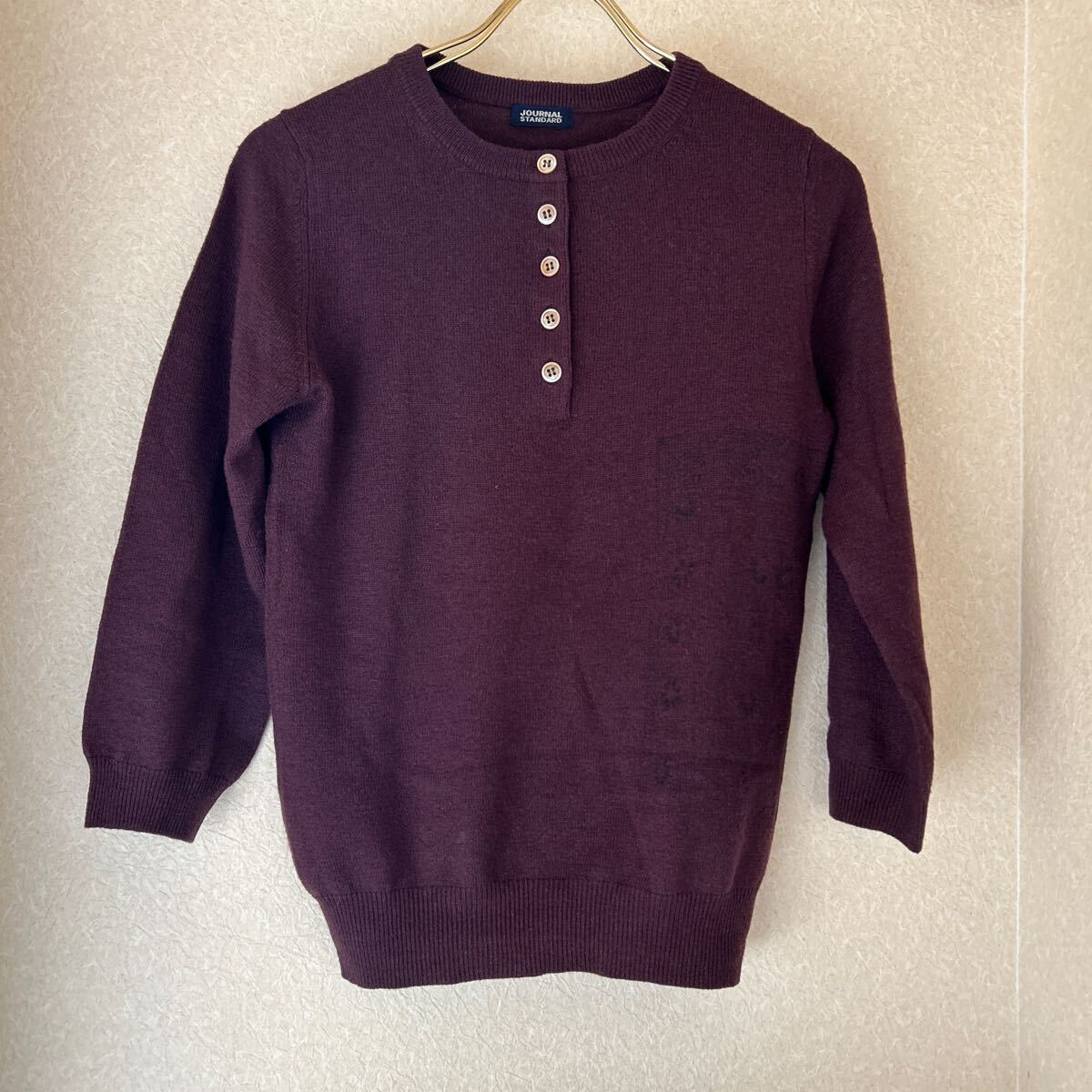 ジャーナルスタンダード journal standard トップス セーター ニット 七分袖 カシミア100% カシミヤ 値下げ