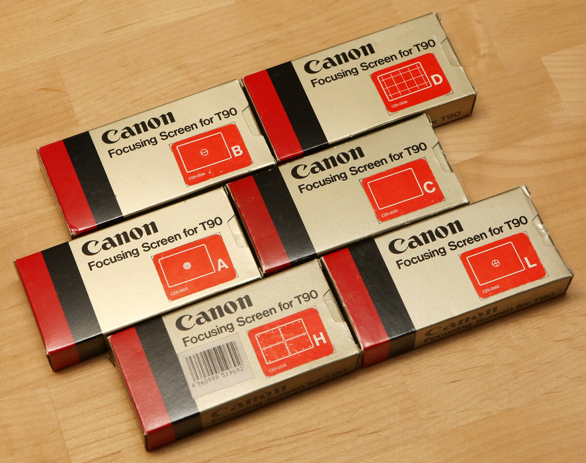 Canon T-90 FOCUSING SCREEN 6種