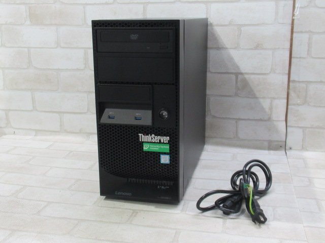 ▲11775 Ω 新TTPC 2531◆ 保証有 Lenovo ThinkServer TS150【 Xenon E3-1225 V6 / 8.00GB / HDD : 2TB SATA 3.5インチ ×2 】OS無