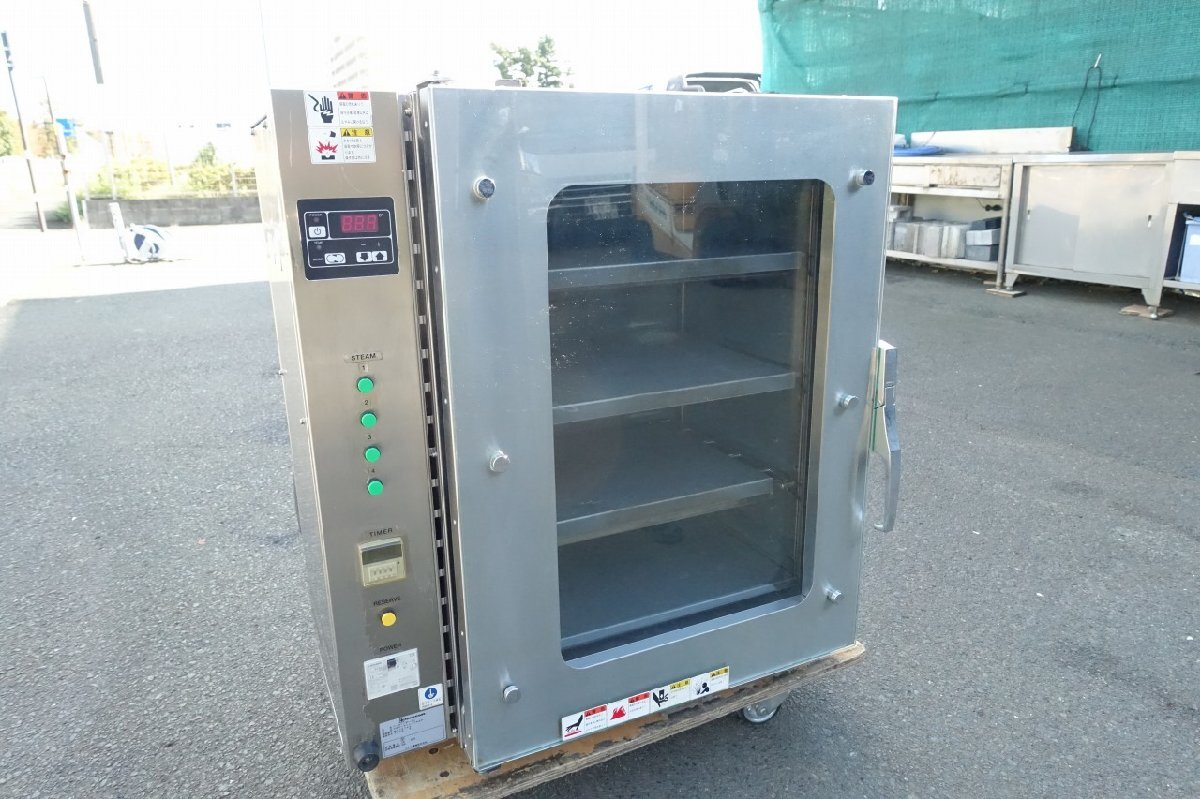 静岡県発　ニチワ　ベーカリーオーブン　スチーム付　電気式　MBO-5LL-TNSP　3P200V　小型　卓上　業務用　製パン　製菓