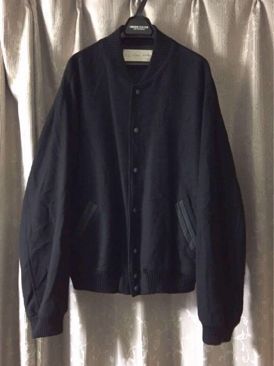 Y's le blue collar オールド ルーズシルエット スタジャン 黒 yohji yamamoto バーシティ ジャケット ブルゾン ブラック 初期 80s 90s