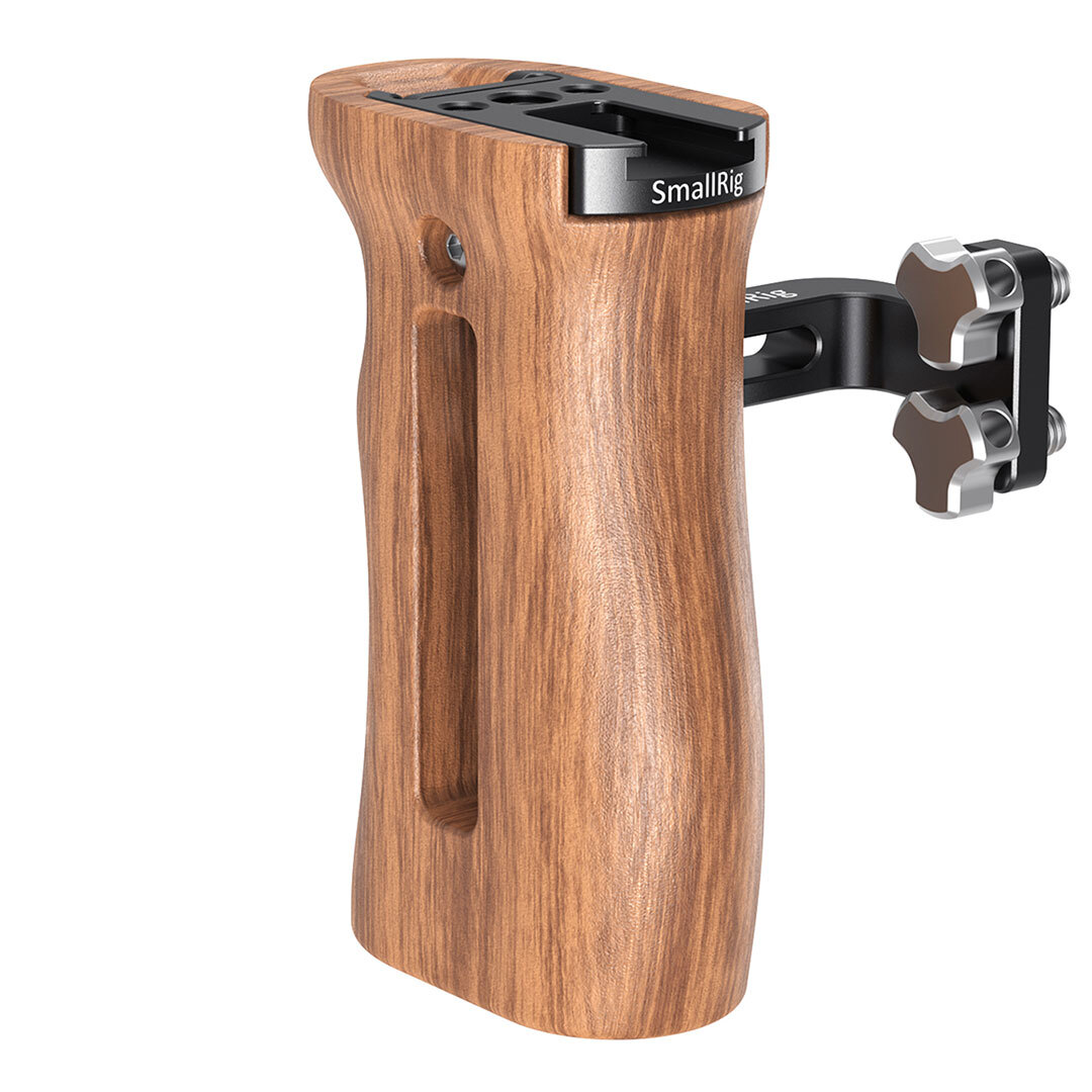 新品・未使用☆SmallRig スモールリグ　汎用ウッドサイドハンドル　HSN2093C　木製サイドハンドル　両利き用構成　上下調整可能　送料無料