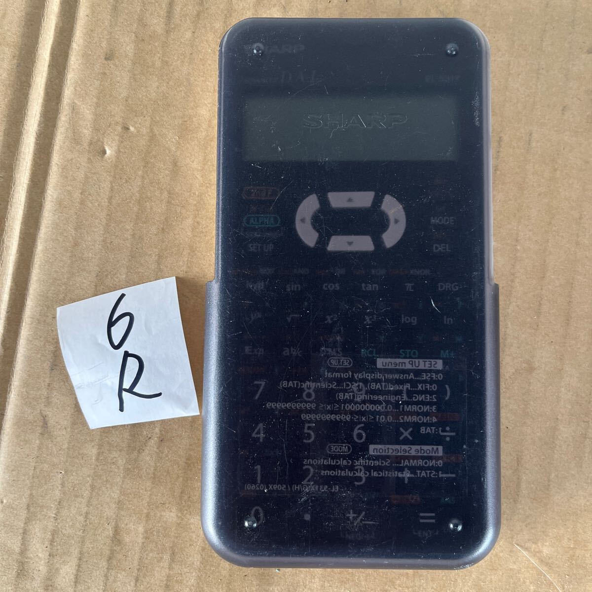 6/R SHARP EL-531X