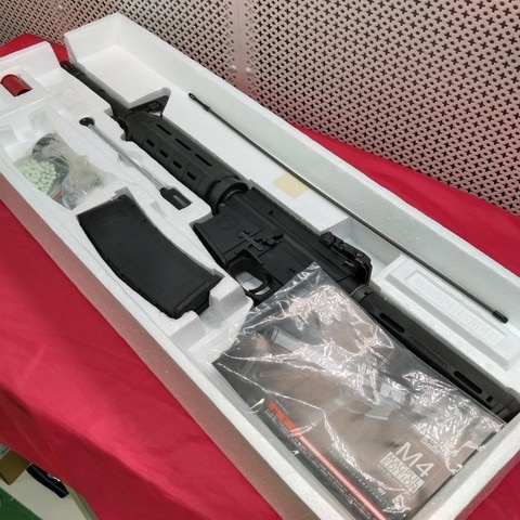 【中古現状品】KSC GAS-BLK M4 PTS MAGPUL SYSTEM7TWO　ガスブローバックライフル