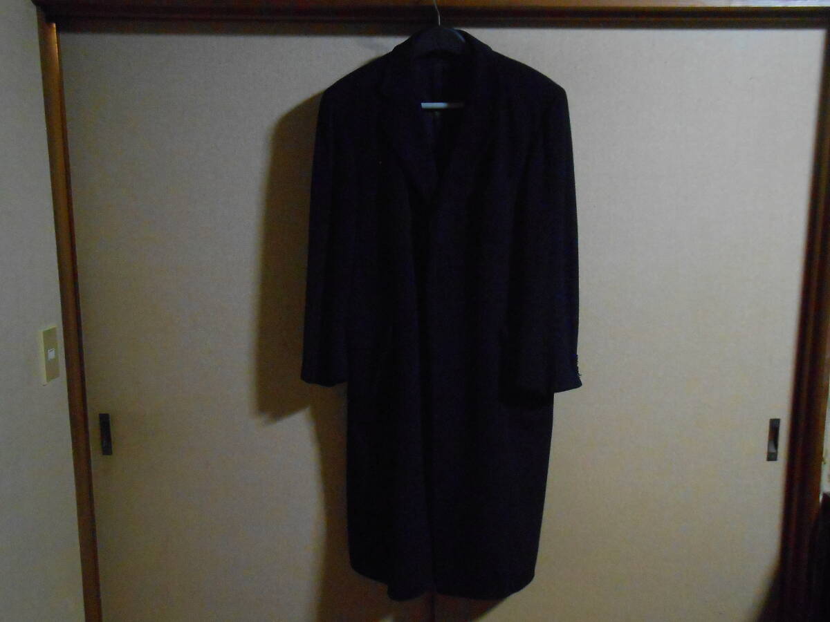 超高価 ビンテージ 英国老舗テーラー Kilgour French Stanbury（1880年創業） 厚手のカシミア100%チェスターフィールドコート US/UK40R相当