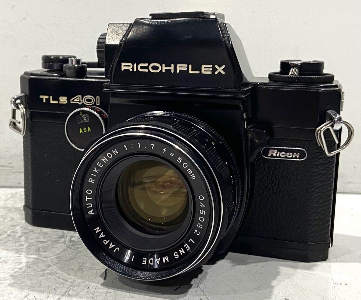 241208D☆ RICOH RICOHFLEX TLS 401 LENS AUTO RIKENON 1:1.7 f=50mm フィルムカメラ　♪配送方法＝おてがる配送宅急便(EAZY)♪