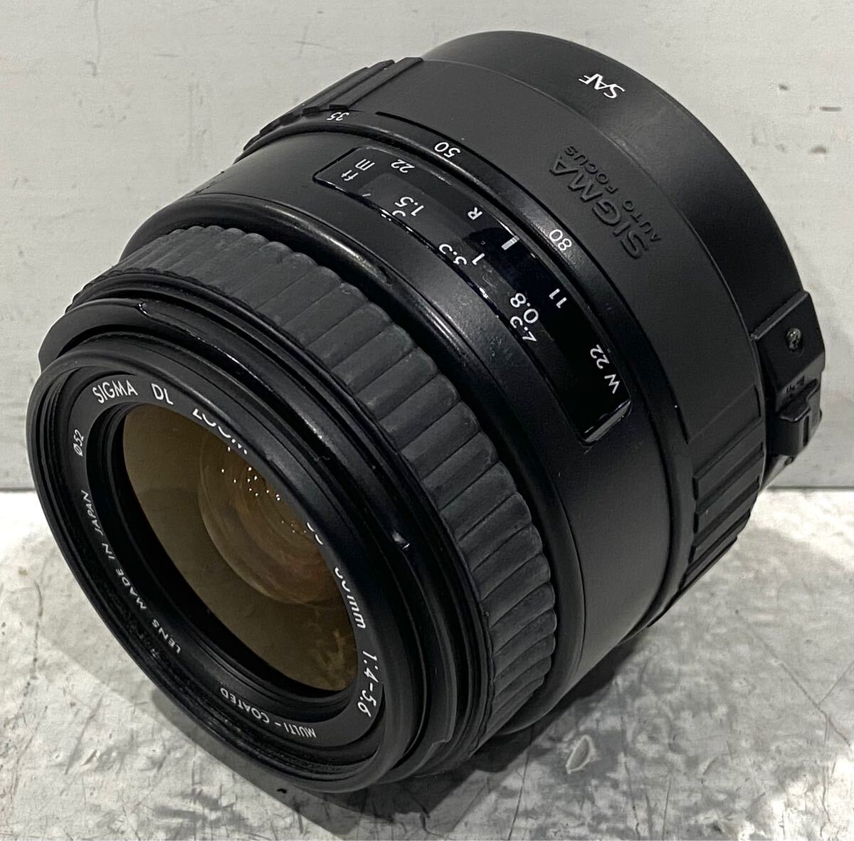 241201D☆ SIGMA DL ZOOM 35-80mm 1:4-5.6 MULTI-COATED LENS MADE IN JAPAN φ52 Canon用AFレンズ ♪配送方法＝宅急便(EAZY)♪
